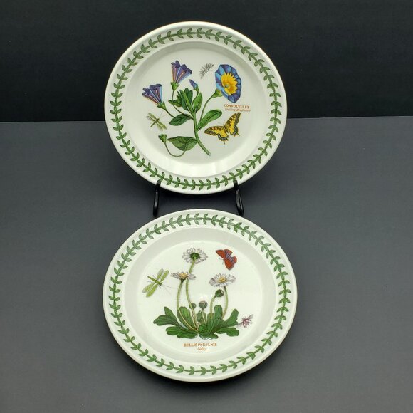 Portmeirion Botanic Garden Bread Dessert Appetizer Plates Daisy Bindweed Plates - Picture 1 of 7